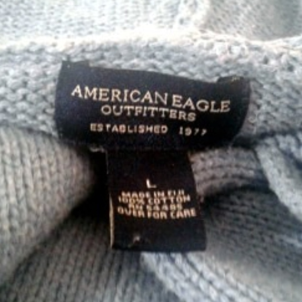 American Eagle Retro-Grunge Sweater Hoodie Size L - Picture 7 of 8
